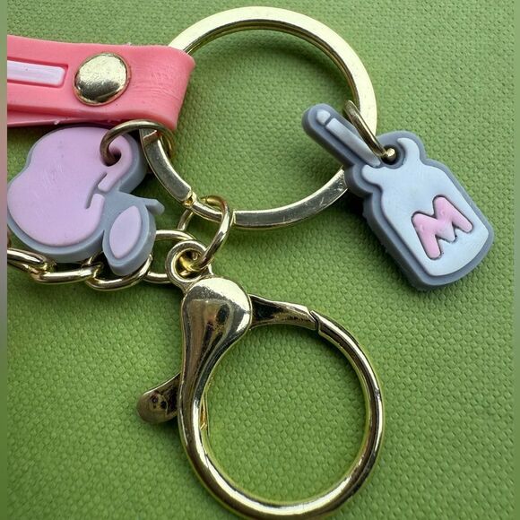 Hello Kitty Pink Bow Keychain with Charms & Wrist Strap – Super Cute! - Picture 16 of 17